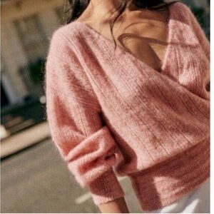 Sezane Cristina Jumper in blushed pink